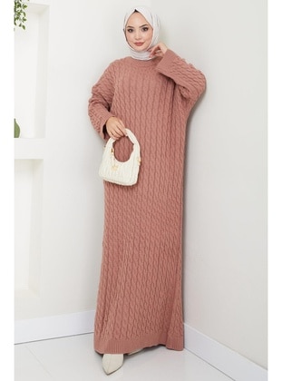 Dusty Rose - Modest Dress - Hafsa Mina