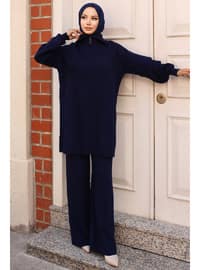 Navy Blue - Knit Suits