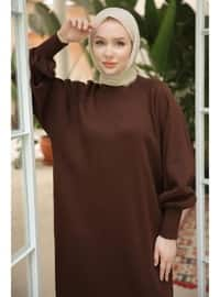 Brown - Modest Dress