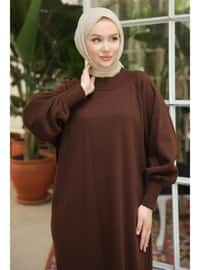 Brown - Modest Dress