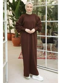 Brown - Modest Dress