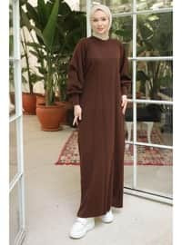 Brown - Modest Dress