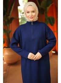 Navy Blue - Modest Dress