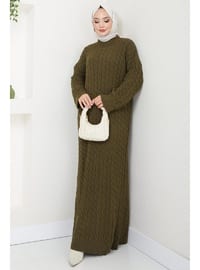 Khaki - Modest Dress