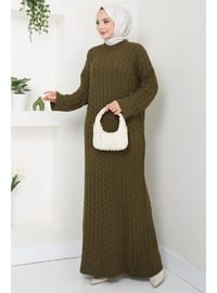 Khaki - Modest Dress