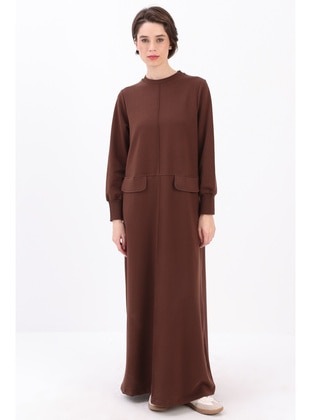 Brown - Modest Dress - ALLDAY