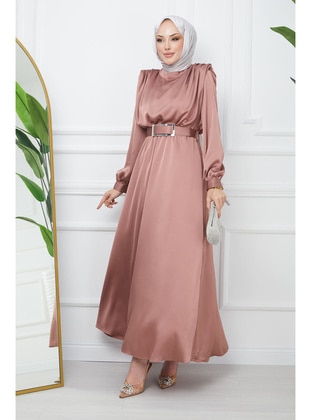 Black - Unlined - Modest Evening Dress - İmaj Butik