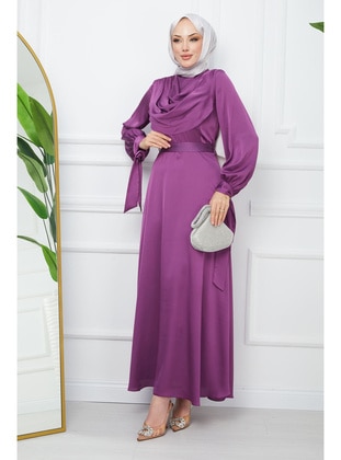 Black - Unlined - Modest Evening Dress - İmaj Butik