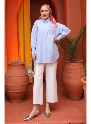 Baby Blue - Blouses - İmaj Butik