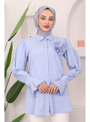 Baby Blue - Blouses - İmaj Butik