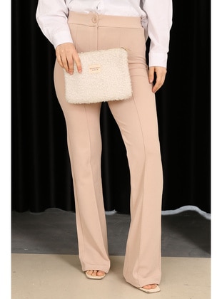 Beige - Pants - İmaj Butik