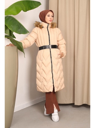 Beige - Unlined - Puffer Jackets - İmaj Butik