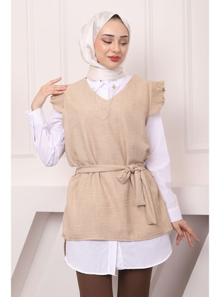 Beige - Tunic - İmaj Butik