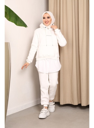 White - Tracksuit Set - İmaj Butik