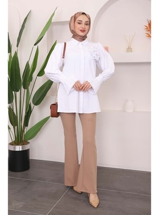 White - Blouses - İmaj Butik