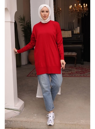 Burgundy - Tunic - İmaj Butik