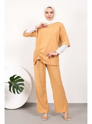 Camel - Unlined - Suit - İmaj Butik