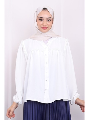 Ecru - Blouses - İmaj Butik