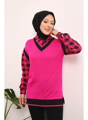 İmaj Butik Fuchsia Tunic