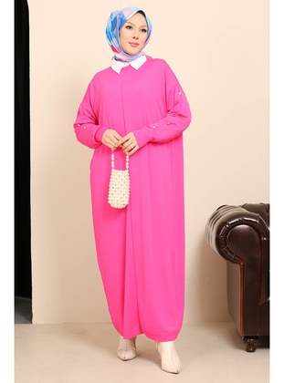 Fuchsia - Unlined - Modest Dress - İmaj Butik