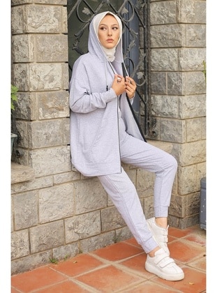 İmaj Butik Gray Tracksuit Set