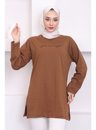 Brown - Tunic - İmaj Butik