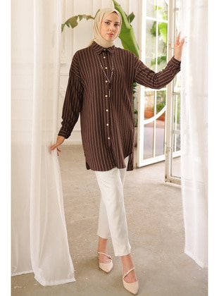 Brown - Tunic - İmaj Butik