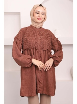 Brown - Tunic - İmaj Butik