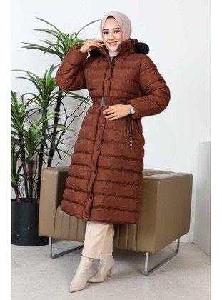 Brown - Unlined - Puffer Jackets - İmaj Butik