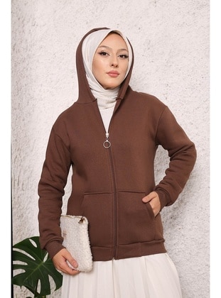 İmaj Butik Brown Sweat-shirt