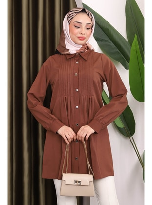 Brown - Tunic - İmaj Butik