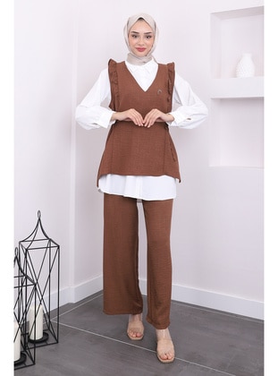 Milky Brown - Suit - İmaj Butik