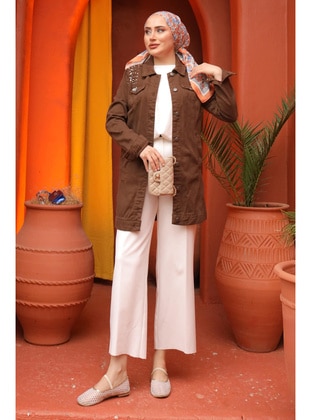 Brown - Unlined - Jacket - İmaj Butik