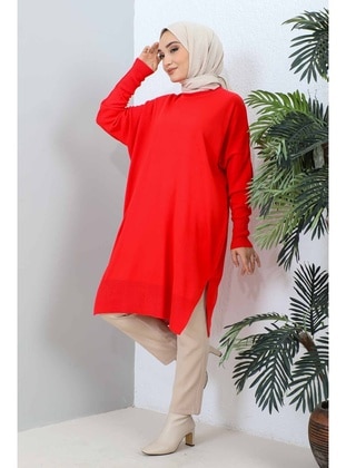 Red - Knit Tunics - İmaj Butik