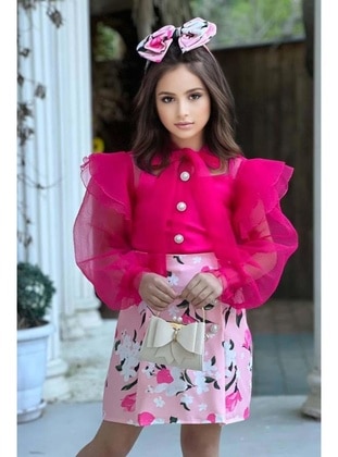 Fuchsia - Girls` Suit - Riccotarz