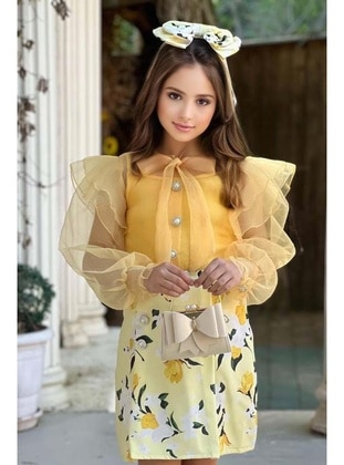 Yellow - Girls` Suit - Riccotarz