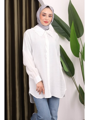 Cream - Blouses - İmaj Butik