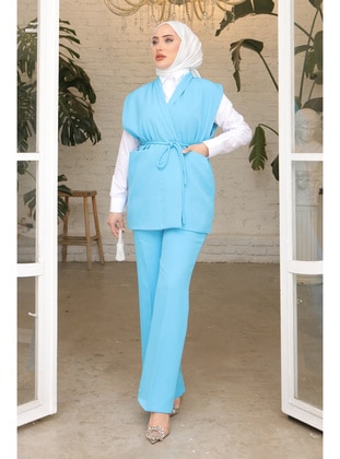 Blue - Fully Lined - Suit - İmaj Butik