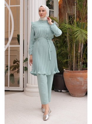 Mint Green - Unlined - Suit - İmaj Butik