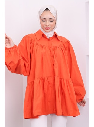 Orange - Blouses - İmaj Butik