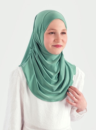 Green - Instant Scarf - ŞALESS