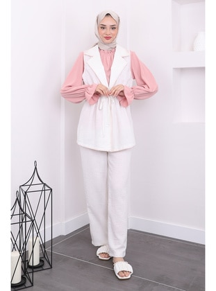 Powder Pink - Unlined - Suit - İmaj Butik