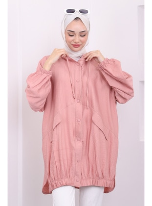 Powder Pink - Fully Lined - Jacket - İmaj Butik