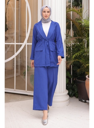 Saxe Blue - Unlined - Suit - İmaj Butik