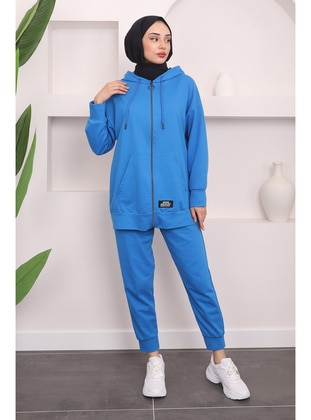 Saxe Blue - Tracksuit Set - İmaj Butik