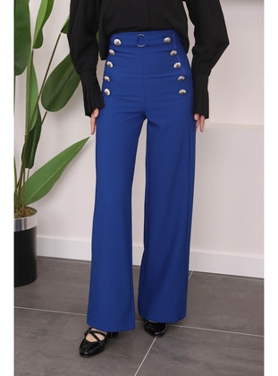 Saxe Blue - Pants - İmaj Butik