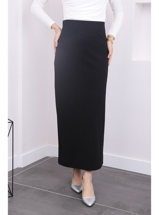 Black - Unlined - Skirt - İmaj Butik