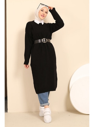 Black - Knit Tunics - İmaj Butik