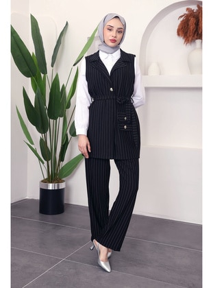 Black - Unlined - Suit - İmaj Butik