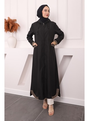 Black - Unlined - Trench Coat - İmaj Butik